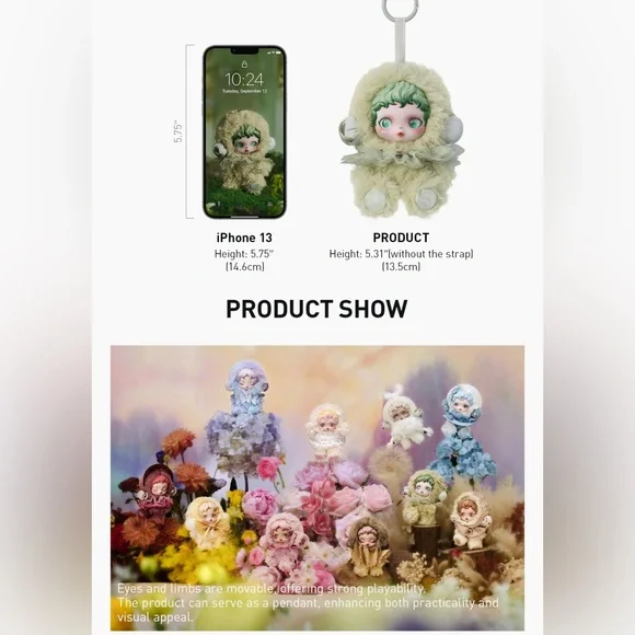 Authentic θSKULLPANDA L'impressionnisme Pendant - CONFIRMED, SEALED - WINDFLOWER - Picture 6 of 6